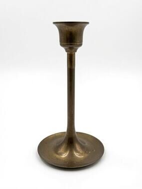 Vintage Brass Candlestick Holder, 1970s Single Taper Candle Holder